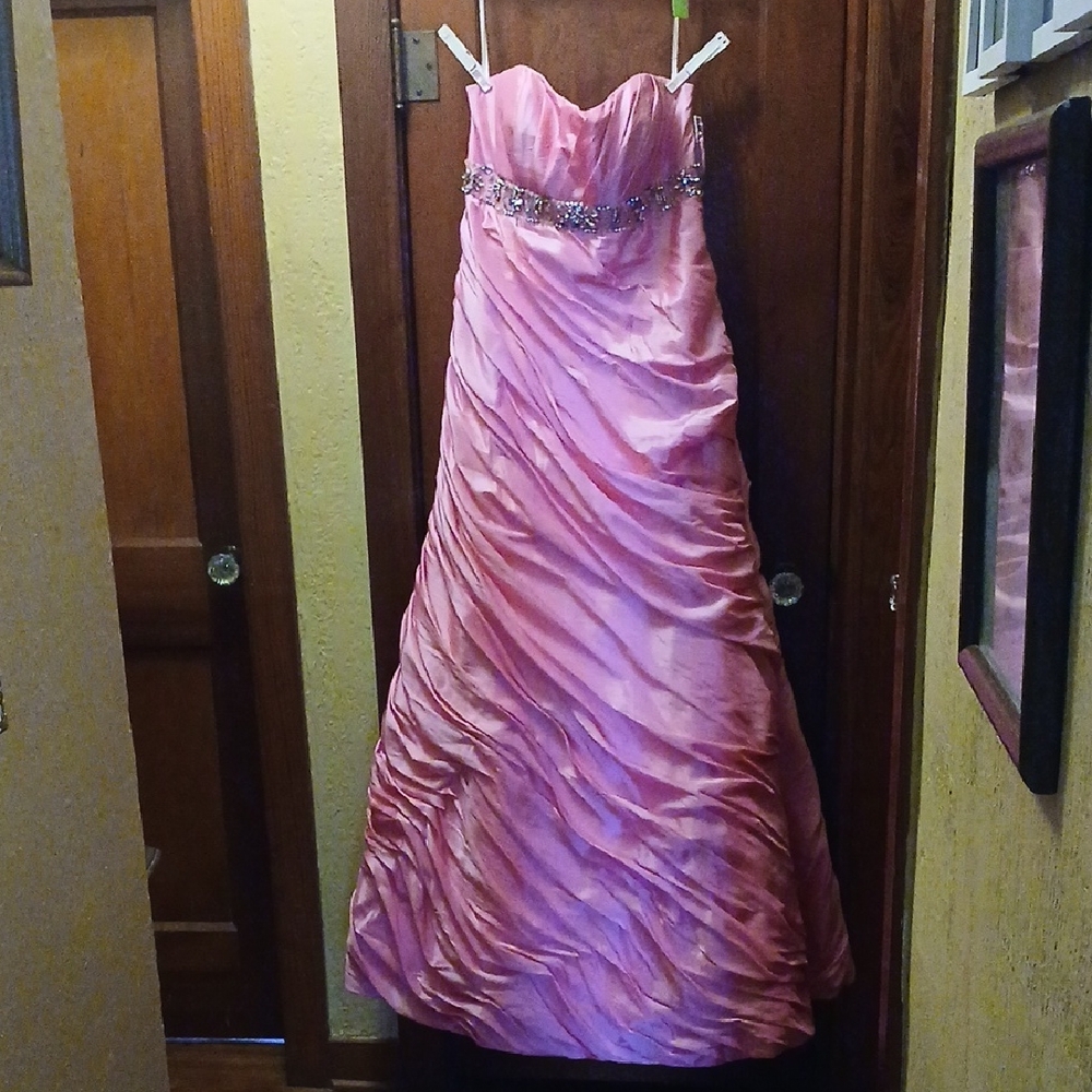 Xcite Prom Pink Maxi Dress